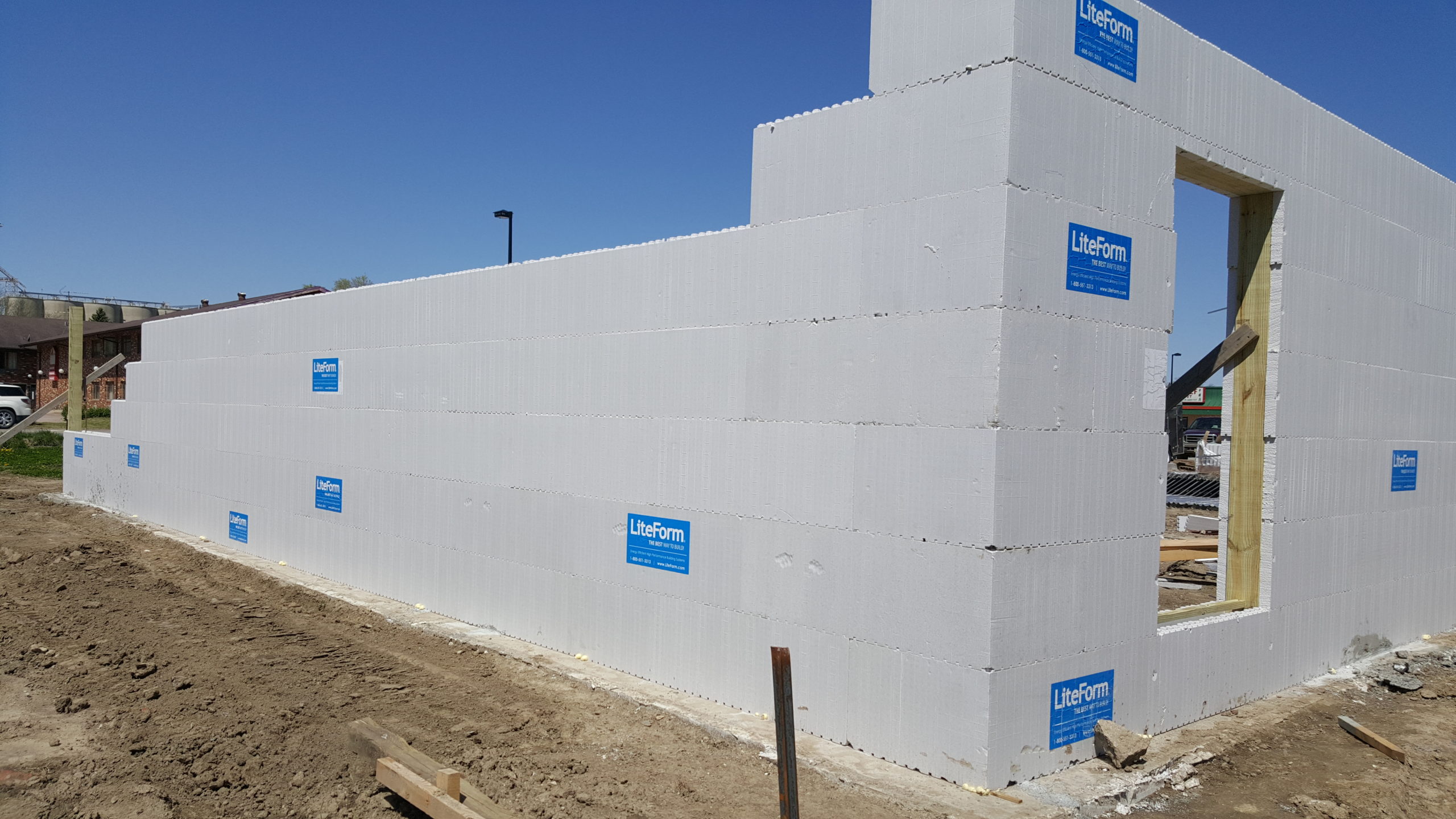 LiteForm walls were used for a building at the Prenger Strip Mall.
